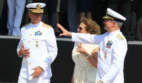 El almirante José Rafael Ojeda (izquierda) será titular de la Semar en el gobierno de AMLO