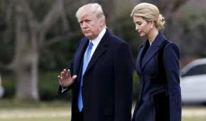 Donald e Ivanka Trump en la Casa Blanca, el pasado 1 de febrero de 2017