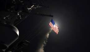 La armada de Estados Unidos lanzó misiles tomahawk contra el régimen sirio desde el Mar Mediterráneo