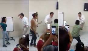 El exgobernador de Coahuila festejó el Día del Maestro con un baile 'chúntaro'