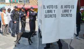 Casilla de votación en Chimalhuacán, Estado de México