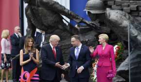El presidente estadounidense estuvo en Polonia para hablar con su homólogo sobre la relación comercial de ambos países