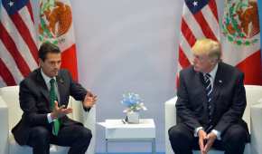 Peña Nieto y Donald Trump durante la Cumbre del G20
