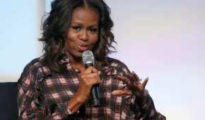Michelle Obama durante una conferencia ante jóvenes