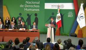 Peña participó en la entrega del Premio Nacional en Derechos Humanos