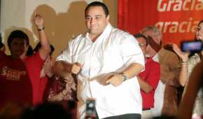 Roberto Borge en julio de 2010, cuando celebró el triunfo que lo llevó a la gubernatura de Quintana Roo