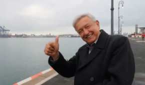 López Obrador dijo desde el puerto de Veracruz que estaba esperando oro que proviene de Moscú