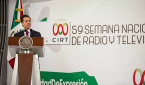 Enrique Peña Nieto acudió a un evento de la Cámara Nacional de la Industria de Radio y Televisión