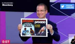 Ricardo Anaya utilizó dos portadas de la revista Proceso para responder a una crítica de AMLO