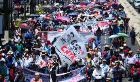 La calzada Ignacio Zaragoza, calza de Tlalpan y la Autopista México-Pachuca son algunas de las vialidades afectadas por la marcha de la CNTE