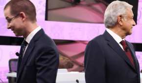 Ricardo Anaya Cortés y Andrés Manuel López Obrador en el tercer #DebateINE