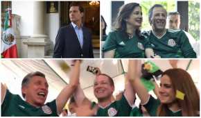 El presidente Enrique Peña Nieto, los presidenciables y otros políticos celebraron el primer triunfo del Tri en el Mundial