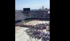 El candidato de Morena no logró reunir llenar el estadio de Veracruz