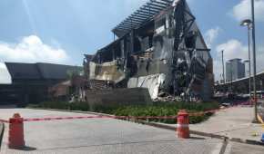 Así luce la plaza Artz Pedregal tras el colapso.