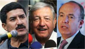Javier Corral, Andrés Manuel López Obrador y Felipe Calderón Hinojosa
