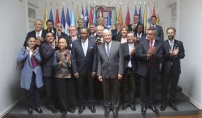 López Obrador y representantes de los países latinos y del Caribe