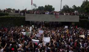 Los alumnos de la UNAM protestaron para que se expulse de la universidad a los porros