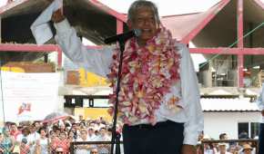 Andrés Manuel López Obrador siguió con su recorrido de agradecimiento en Juchitán, Oaxaca