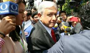 Andrés Manuel López Obrador se reunió con empresarios petroleros en el exconvento de San Hipólito