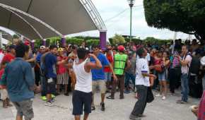 Cientos de migrantes arribaron al territorio mexicano cruzando por el río