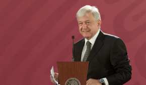 Andrés Manuel López Obrador durante su segunda conferencia matutina ante medios de comunicación