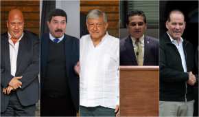Enrique Alfaro, Javier Corral, AMLO, Silvano Aureoles y Martín Orozco
