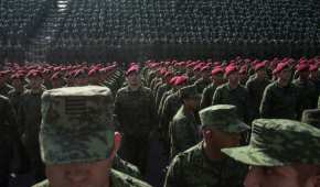 Integrantes de las Fuerzas Armadas mexicanas