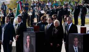 La secretaria de Gobernación Olga Sánchez Cordero asistió a la ceremonia en honor de los Moreno Valle