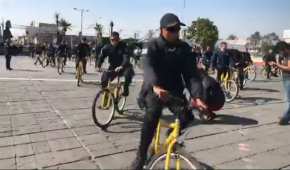 Los policías de Ciudad Neza andarán en bicicleta ante una eventual falta de gasolina para las patrullas