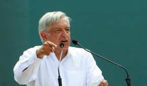 El presidente López Obrador encabezó un mitin este domingo