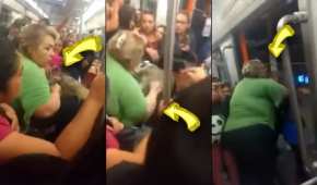 Una mujer agredió fisicamente a una joven en la Línea 12 del Metro