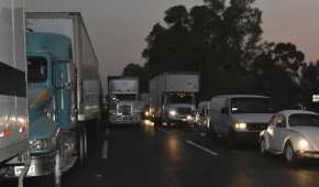 Un tramo de la carretera México-Querétaro, detectado como un punto peligroso para los automovilistas