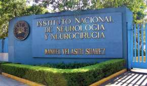 La entrada del Instituto Nacional de Neurología y Neurocirugía "Manuel Velasco Suárez"