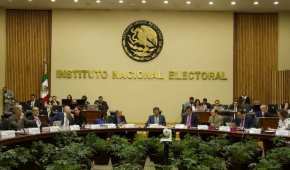Una sesión extraordinaria del Consejo General del Instituto Nacional Electoral, el pasado 26 de abril