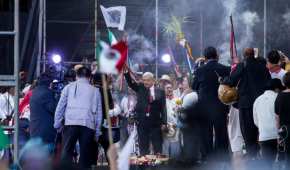 El 1 de diciembre, AMLO realizó un evento en el Zócalo tras su toma de posesión