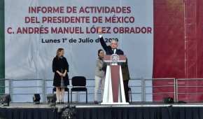 AMLO festejó un año de su triunfo electoral en el Zócalo capitalino