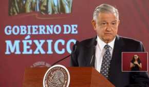 El presidente López Obrador en Palacio Nacional