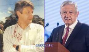 López Obrador después de una protesta en Tabasco y ahora como presidente
