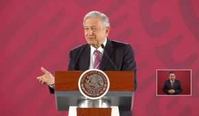El presidente Andrés Manuel López Obrador durante su conferencia de prensa de este jueves