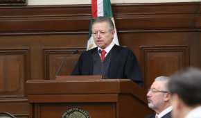 El litigante rendió su primer informe como ministro presidente de la Suprema Corte de Justicia de la Nación