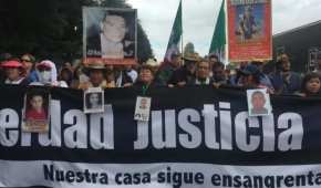 Los manifestantes partieron esta mañana de Tres Marías para seguir su trayecto hacia Tlalpan