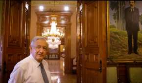 AMLO mostró el interior de Palacio Nacional al productor Epigmenio Ibarra