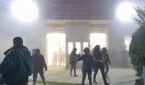 Las mujeres detenidas fueron llevadas al centro de justicia ubicado en Atizapán