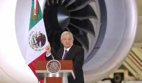 El presidente López Obrador prometió deshacerse del avión presidencial adquirido en el gobierno de Calderón
