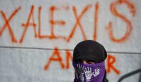 Mujeres protestan por el feminicidio de Alexis, ocurrido en Quintana Roo