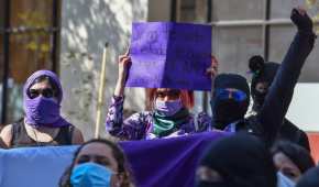 Feministas marcharon para conmemorar el Día Internacional de la Eliminación de la Violencia