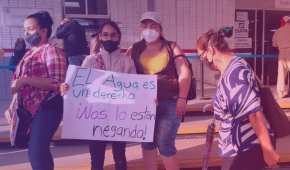 Habitantes de Zapopan, Jalisco, protestan por la falta de agua