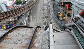 El desplome de uno de los trenes de la Línea 12 del Metro ocurrió la noche del lunes