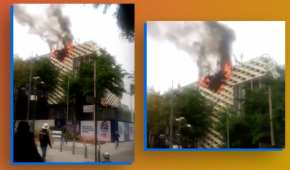 El incendio se registró en la avenida Presidente Mazaryk