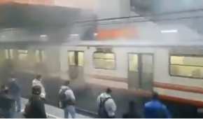 Usuarios reportaron el humo que salía en la estación